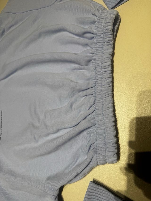 Felpa Lumina azzurra con cappuccio