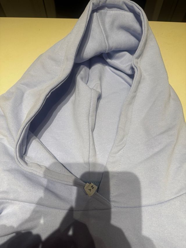 Felpa Lumina azzurra con cappuccio