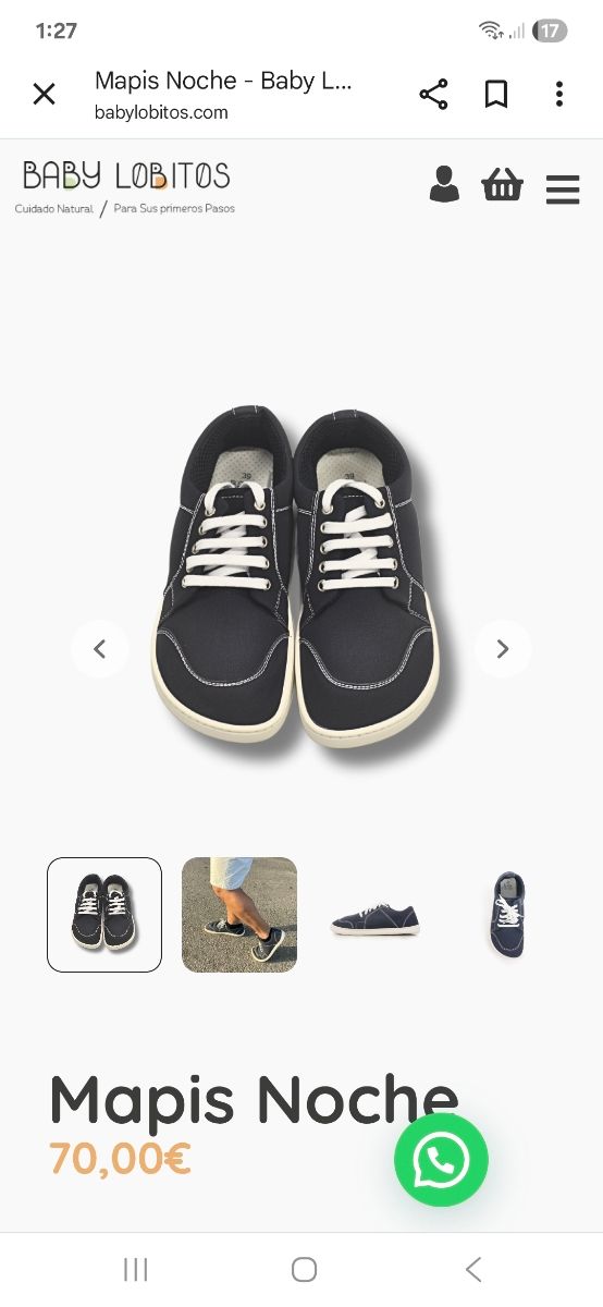 Zapatillas de Baby Lobitos,  Mapis Azul Noche - 4