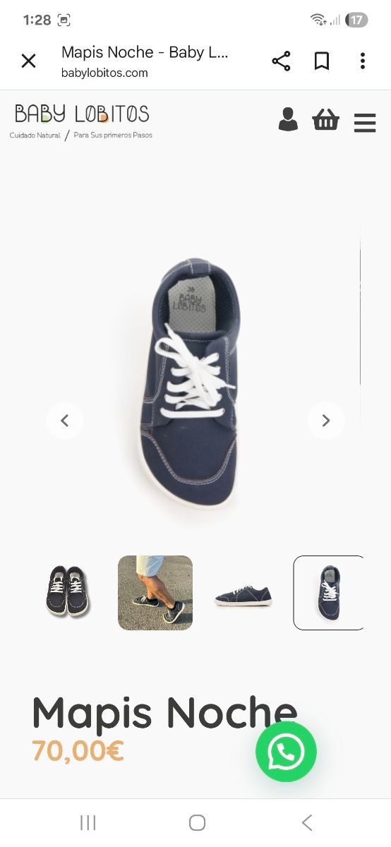 Zapatillas de Baby Lobitos,  Mapis Azul Noche - 4