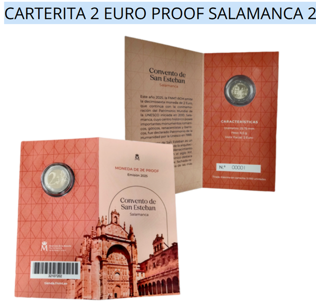 Moneda 2€ Proof Salamanca 2025