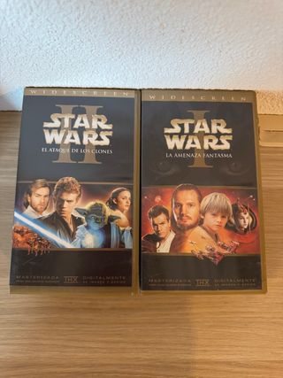 VHS Star Wars I & II (Español)