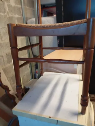 Sedie in legno con paglia - 2 pz