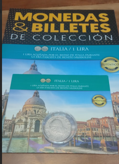 Moneda 1 Lira Italia Mussolini