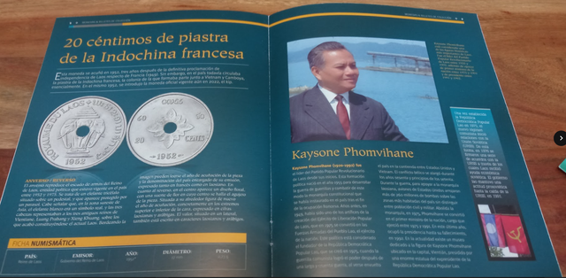 Moneda Laos 20 Céntimos Indochina Francesa