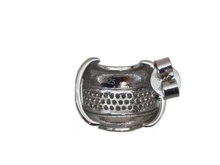 pendientes plata 925mm con piedra con circonita