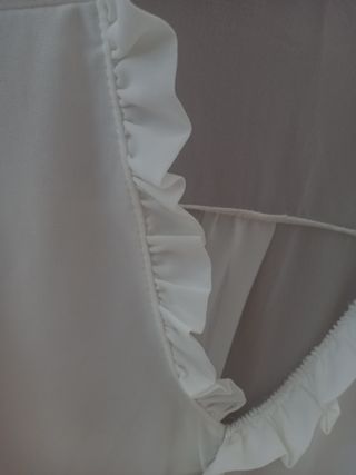 Camicia bianca chiffon - Tg Unica