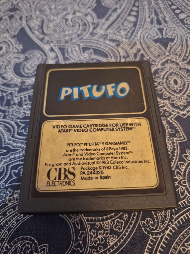 Cartucho Atari - Pitufo