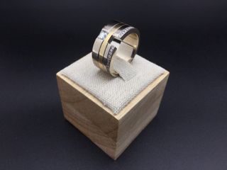 anillo oro 14k con piedra con diamante