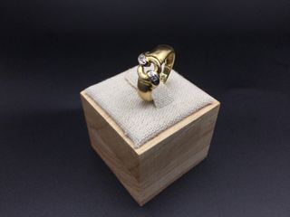 anillo oro 18k con piedra