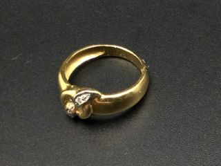 anillo oro 18k con piedra