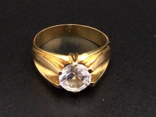 anillo oro 14k con piedra