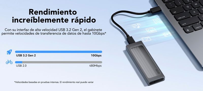 Caja Adaptador Lexar E300 SSD M.2 PCIe NVMe afbeelding 2