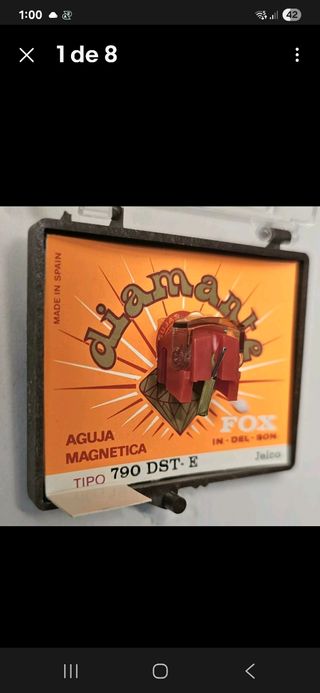Aguja Tocadiscos Fox Diamante 790