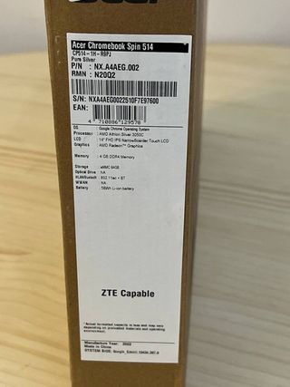 Acer Chromebook Spin 514 Convertible percintado . 
