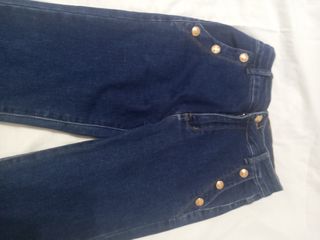 Jeans a zampa blu