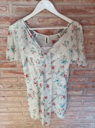 Vestido Pepe - Blanco estampado floral
