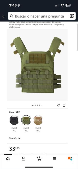 Chaleco táctico Molle