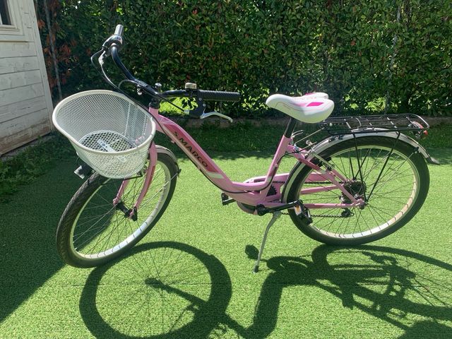 Bicicletta bimba San Marco rosa con cambi 