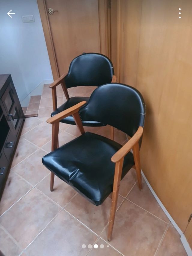 Poltronas de couro vintage