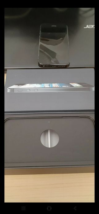 iPhone 5 negro - Caja y accesorios