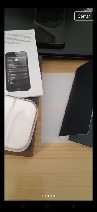 iPhone 5 negro - Caja y accesorios