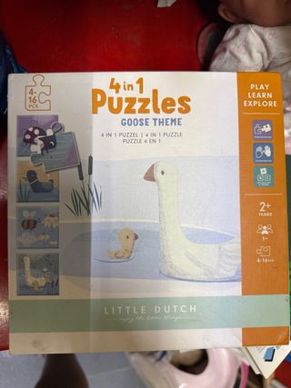 Puzzle 4 en 1 Patitos - Little Dutch