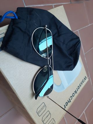 Gafas Aviador Doradas - Verdes