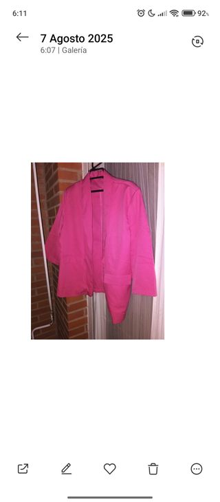 Chaqueta rosa fucsia talla S