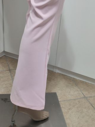 Pantaloni rosa a zampa tg S elasticizzato.