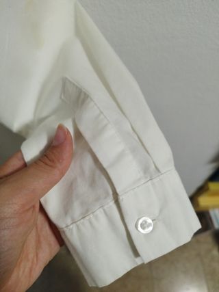 Camisa blanca manga larga