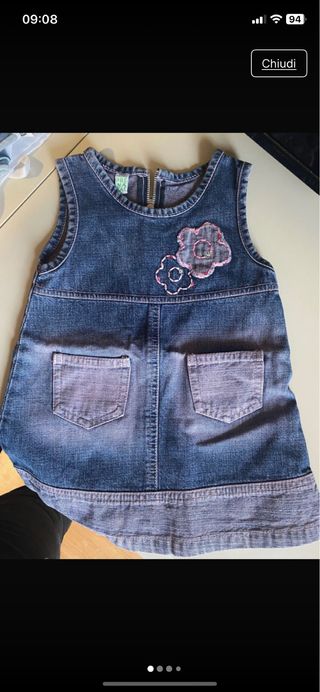 Vestito Jeans Prenatal 12-18 mesi