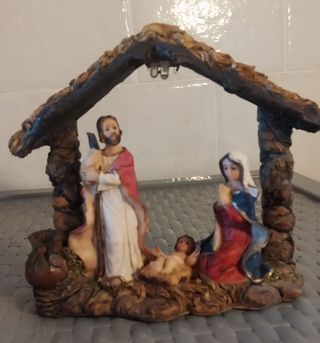 Pesebre navideño familiar