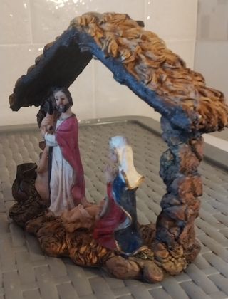 Pesebre navideño familiar