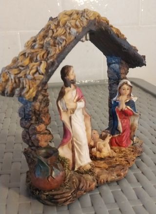 Pesebre navideño familiar