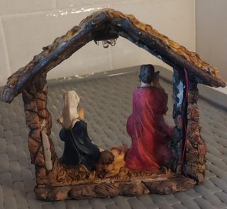 Pesebre navideño familiar