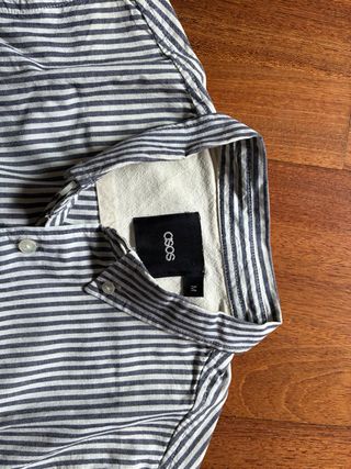 Camisa ASOS rayas azul-blanca Talla S