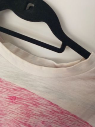 Camiseta G-Star RAW rayas rosa-blanco