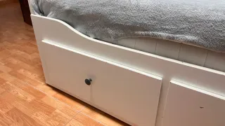 Diván blanco cama individual