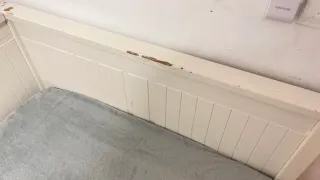 Diván blanco cama individual