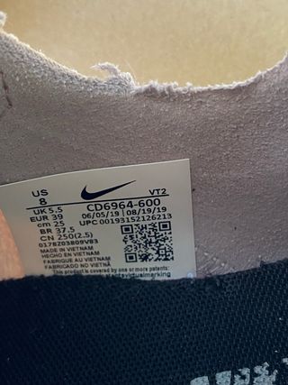 Nike React - Sneaker rosa e bianche