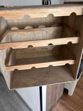 Cantinetta per vino in legno - Portabottiglie