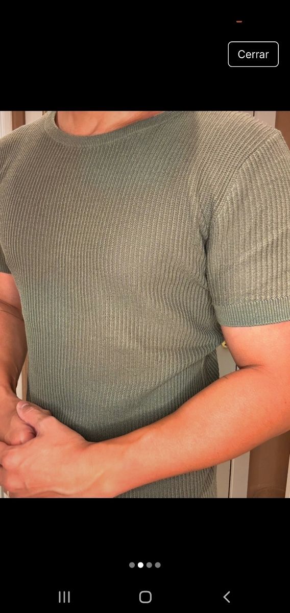 Jersey Zara XL - Verde Oliva