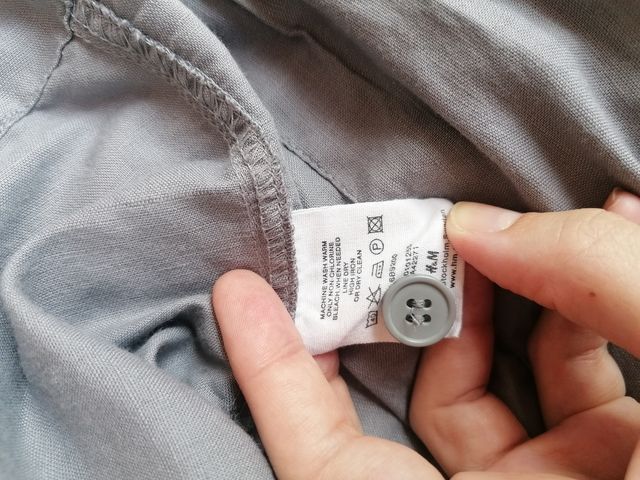 Camisa gris H&M - Talla M