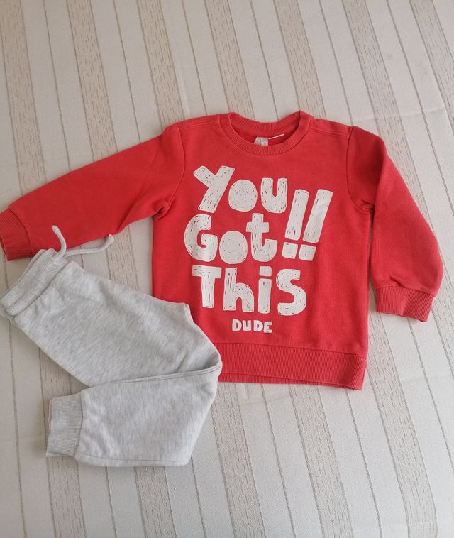 Chándal niño Lefties - Rojo Gris