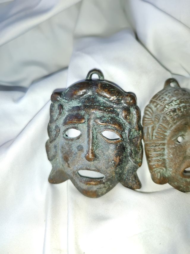 Máscaras Teatro Griego Bronce