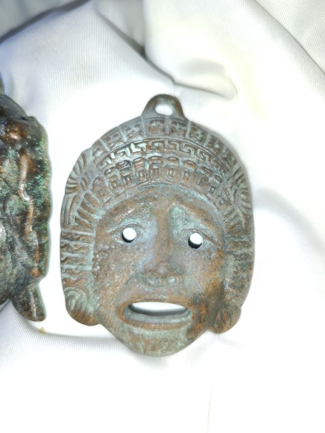 Máscaras Teatro Griego Bronce