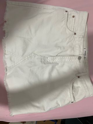 Mini Falda Mango - Blanca