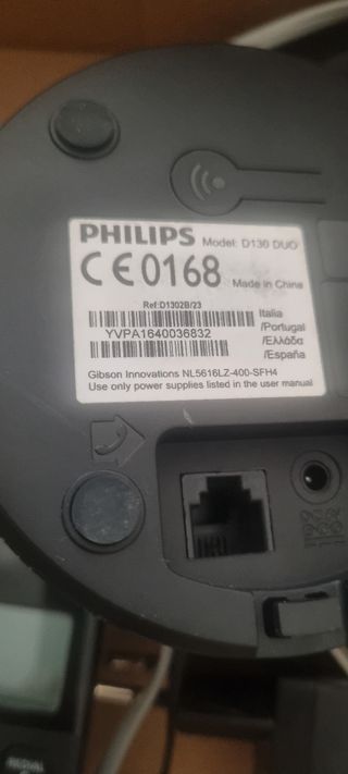 Teléfonos Philips D130 Duo inalámbricos
