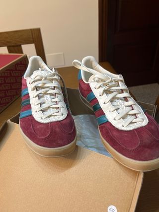 Zapatillas Adidas Gazelle Marrón-Verde Agua EU36